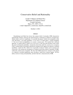 Conservative Belief and Rationality