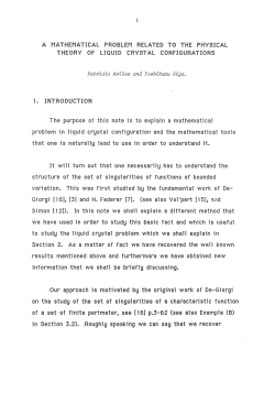 A mathematical problem related to the physical theory of liquid