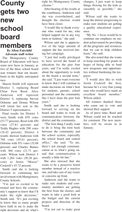 County gets two new school board members