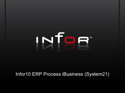 Infor 10 ERP Enterprise Overview