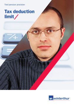 Tax deduction limit