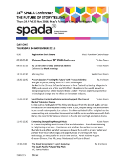 SPADA SCREEN INDUSTRY SUMMIT 2014 &ndash; MAC`S FUNCTION