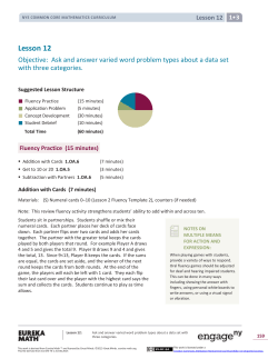 Grade 1 Mathematics Module 3, Topic D, Lesson 12