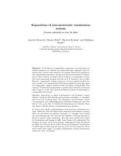 Separations of non-monotonic randomness notions