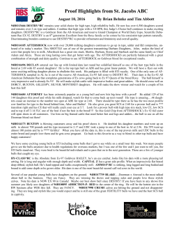 Proof Highlights from St. Jacobs ABC