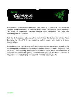 Razer Carcharias Gaming Headset for Xbox 360&reg; / PC