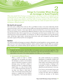 Things To Consider When Buying an Acreage or Rural Property