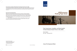 Firm Investment, Liquidity, and Bank Health