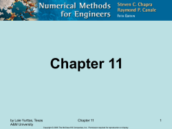 Special Matrices and Gauss