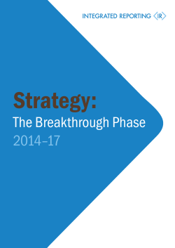The Breakthrough Phase 2014&ndash;17