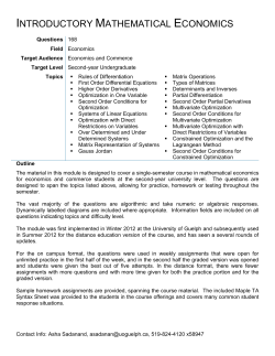 introductory mathematical economics