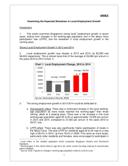 ANNEX Examining the Expected Slowdown in Local Employment
