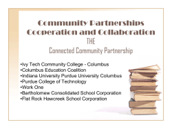 Community Partnerships Cooperation and Collaboration