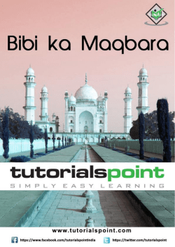 Bibi ka Maqbara - TutorialsPoint