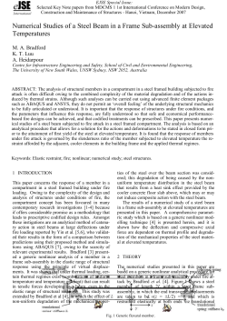 Title of paper - Electronic Journal of Structural Engineering