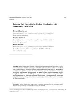 Learning Rule Ensembles for Ordinal Classification with