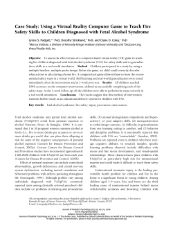 Case Study: Using a Virtual Reality Computer Game to Teach Fire