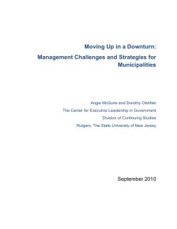 Moving Up in a Downturn: Management Challenges and Strategies