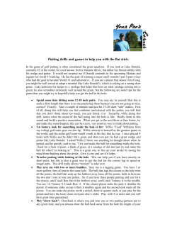 Putting drills and games to help you with the flat stick.