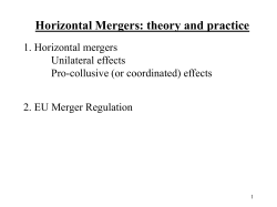 Efficiency gains from mergers