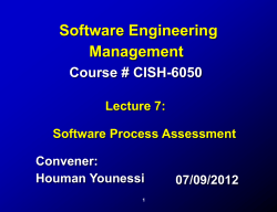 Software Process Assessment