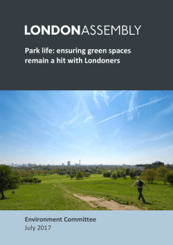 Park life: ensuring green spaces remain a hit with Londoners