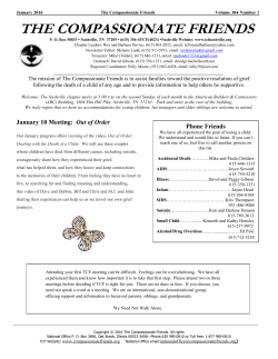 January - Compassionate Friends
