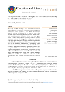 Education and Science Vol 39 (2014) No 176 267