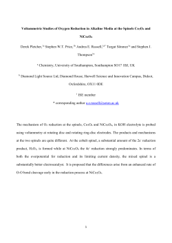 Voltammetric studies of the mechanism of the oxygen reduction in