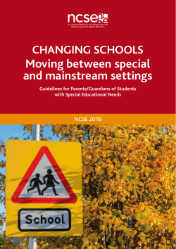 Moving between special and mainstream settings