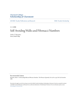Self-Avoiding Walks and Fibonacci Numbers