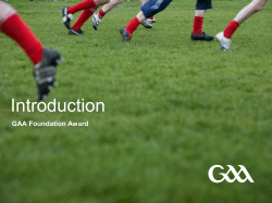 GAA Foundation Award
