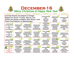 10:00 Exercises 10:30 Christmas Games 10:00 Exercises 10:30