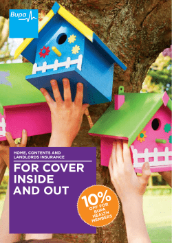 for cover inside and out