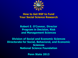 Directorate for Social, Behavioral, and Economic Sciences