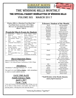 March Parent Newsletter - Baltimore City Public Schools