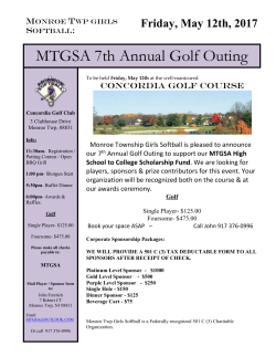 Friday, May 12th, 2017 - Monroe Township Baseball Association