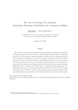 The cost of reducing CO2 emissions: Integrating