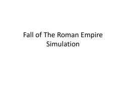 Fall of The Roman Empire Simulation - District 196 e