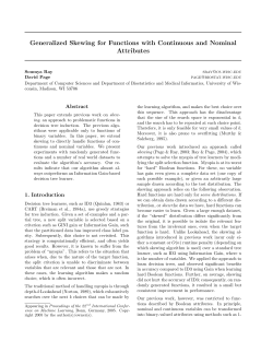 Generalized Skewing for Functions with Continuous and Nominal