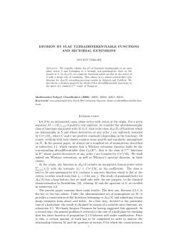 DIVISION BY FLAT ULTRADIFFERENTIABLE FUNCTIONS