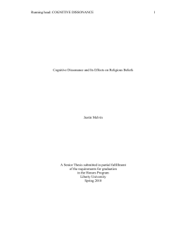 Cognitive Dissonance and Its Effects on Religious Beliefs