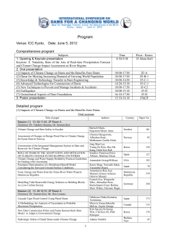 Symposium Program