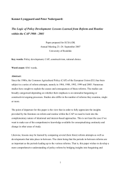 Arguing and Bargaining - Danish European Community Studies