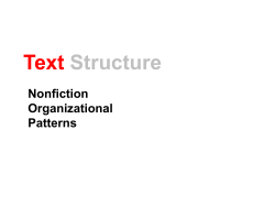 Text Structure - Ereading Worksheets