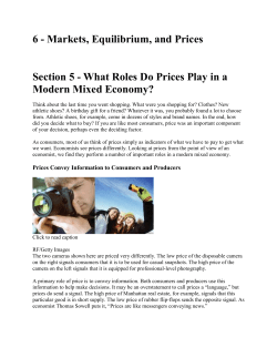 market and equilibrium an prices 5