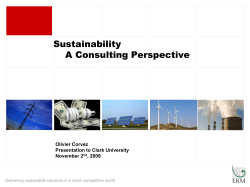 Sustainability - Introduction