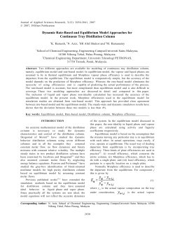 Rate based model Vs Equilibrium model for multicomponent