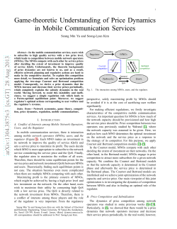 Game-theoretic Understanding of Price Dynamics in Mobile
