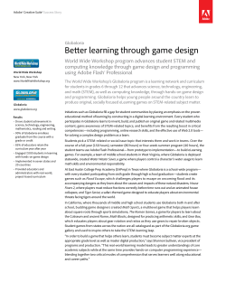 Better learning through game design